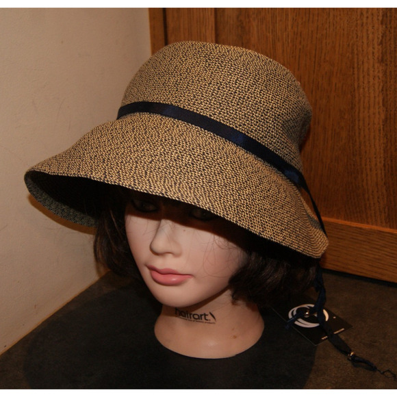 NEW NWT Giovannio New York Womens OSFA Bucket Hat Cap Black Khaki Classy - Picture 1 of 8